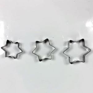 Yıldız  Model 3lü Metal Set Kurabiye Kalıpları Paslanmaz Çelik