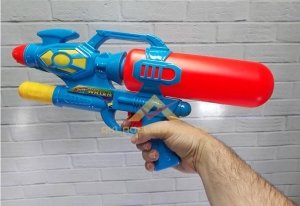 42cm Büyük Su Silahı Pompalı Su hazneli Uzay Silahı Şeklinde Oyun