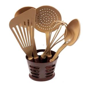 5 Li Slikon Rattan Servis Seti 28 cm  Büyük Boy Kahve