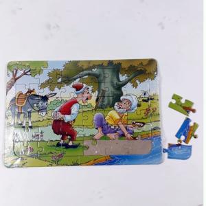 Çocuklar için 36 parça 22x32 cm eğitici Nasrettin hoca puzzle 
