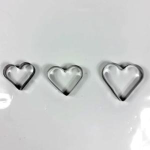 Kalpli Model 3lü Metal Set Kurabiye Kalıpları Paslanmaz Çelik