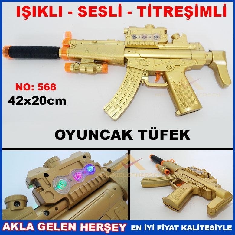 SESLİ IŞIKLI TİTREŞİMLİ NO-568 OYUNCAK TÜFEK