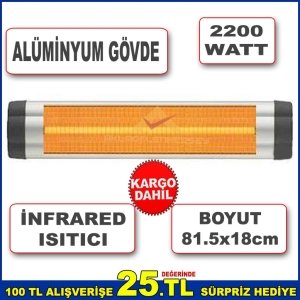 2200W GÜCÜNDE ÇOK FONKSİYONLU ALÜMİNYUM GÖVDELİ İNFRARED ISITICI