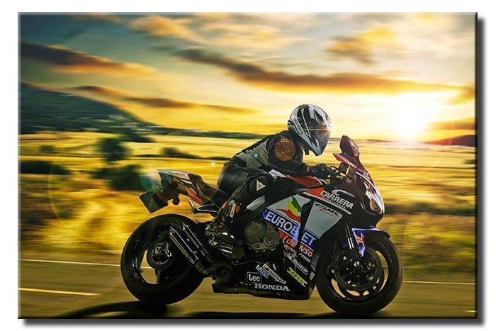 HONDA CBR 6 değişen ölçü ORİJİNAL KANVAS TABLO