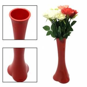 Büyük Boy Çiçek Vazosu 40 cm Plastik Fil Ayaklı Dekoratif Vazo