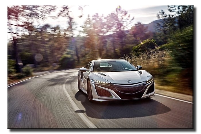 HONDA ACURA NSX 6 değişen ölçü ORİJİNAL KANVAS TABLO