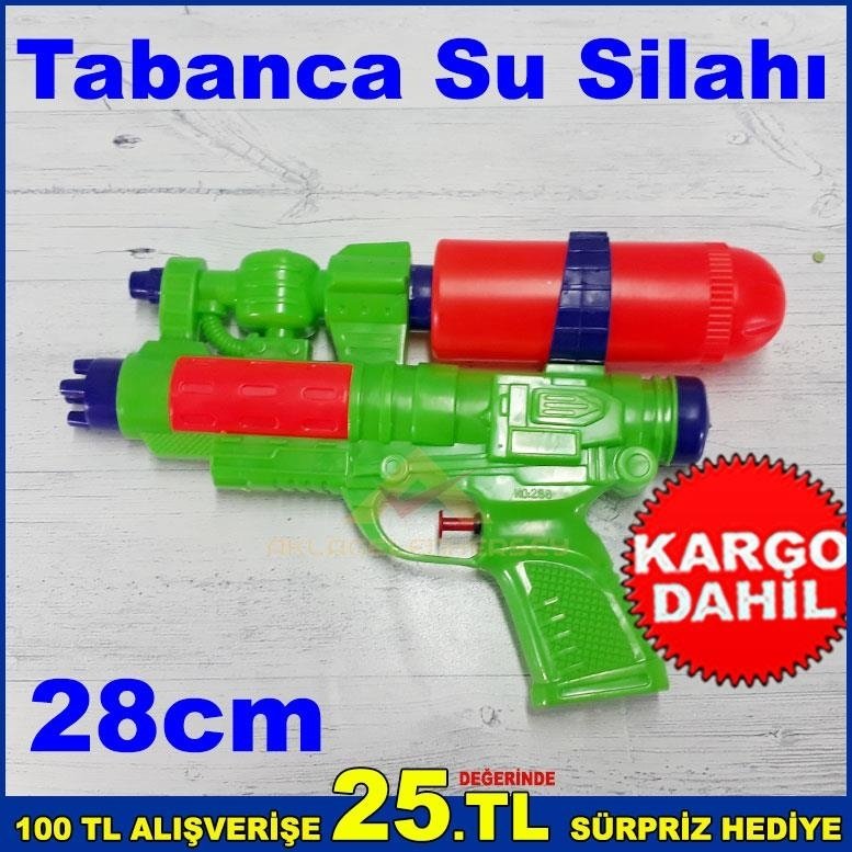 28cm Su Silahı Pompalı Su Hazneli Uzay Silahı Şeklinde Oyuncak Su