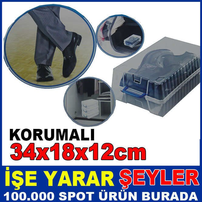 34x18cm ERKEK AYAKKABI ŞEFFAF KORUMA KUTUSU