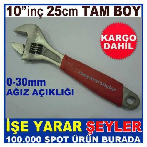 8' AYARLI İNGİLİZ ANAHTARI 20cm 8inç KURBAĞACIK