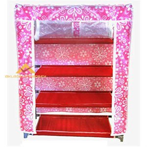 4KATLI ÖZEL KAPANABİLİR KUMAŞ AYAKKABI EŞYA RAFI