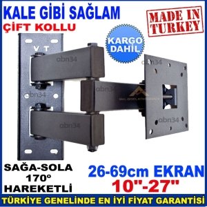 LEDTV-LCD Tv Çift Kollu Hareketli Katlanabilir TV Askı Aparatı