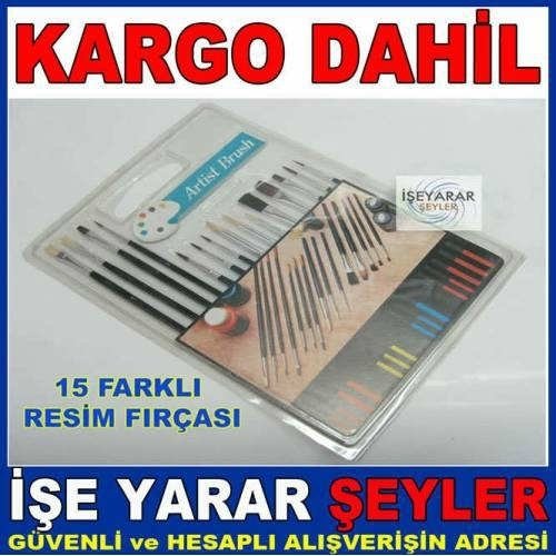 RESİM FIRÇALARI SETİ 15 FARKLI ÖZELLİKTE KD