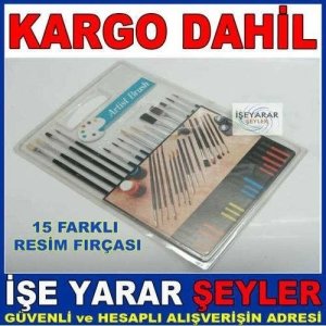 RESİM FIRÇALARI SETİ 15 FARKLI ÖZELLİKTE KD