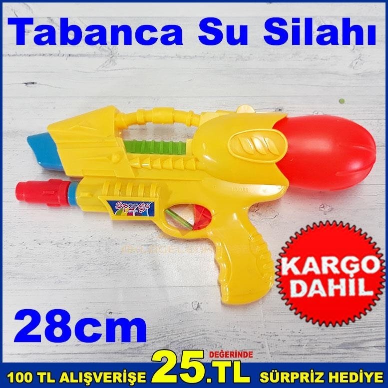 28cm Su Silahı Pompalı Su hazneli Uzay Silahı Şeklinde Oyuncak Su