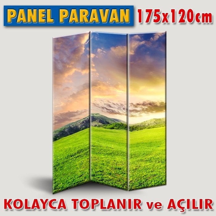 GÖRSELLİ KATLANIR PANEL BÖLME SİSTEMİ - GÜNEŞLİ MANZARA