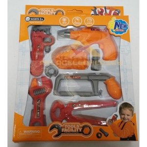 8pcs PLASTİKTEN ÜRETİM EĞİTİCİ OYUNCAK TAMİR SET