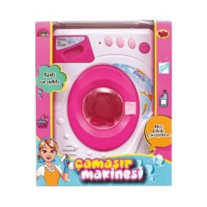 Çocuk Dostu Materyalden Üretilmiş Sesli ve Işıklı Çamaşır Makinnesi