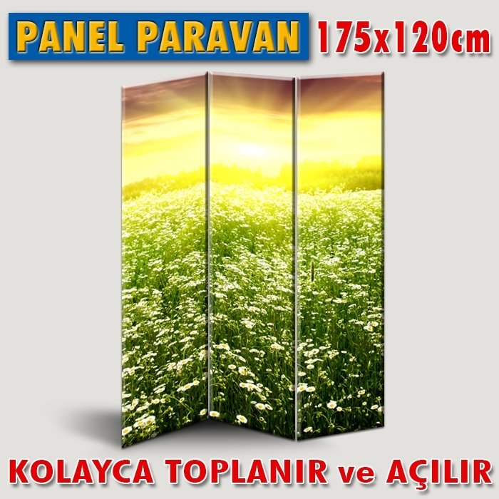 GÖRSELLİ KATLANIR PANEL BÖLME SİSTEMİ - ÇAYIRDA SONBAHAR