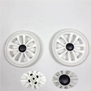 Pazar Arabası 20x20cm Teker Takımı Plastik Beyaz