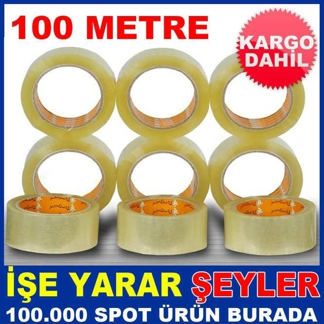 ŞEFFAF SAĞLAM KALİTELİ 100 METRE KOLİ BANDI KD