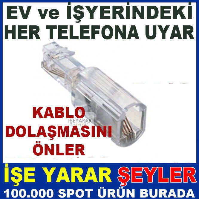 SPREL ADAPTÖR TELEFON KABLOSU DOLAŞMASINI ÖNLER