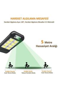 Uzaktan Kumandalı Solar Dış Mekan 160 Led Li Bahçe Lambası