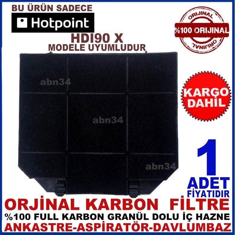 HOTPOİNT HDI90 X ANKASTRE DAVLUMBAZ FİLTRESİ-1013