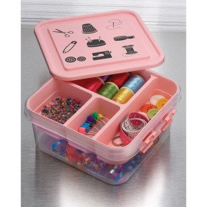 5 Bölmeli Çok Amaçlı Fonksiyonel Lüx Dikiş Kutusu ve Takı Kutusu
