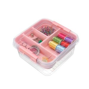 5 Bölmeli Çok Amaçlı Fonksiyonel Lüx Dikiş Kutusu ve Takı Kutusu