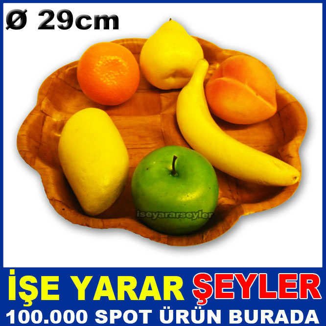 3 BÖLÜMLÜ BAMBU MEYVE TEPSİSİ VE ÇEREZLİK