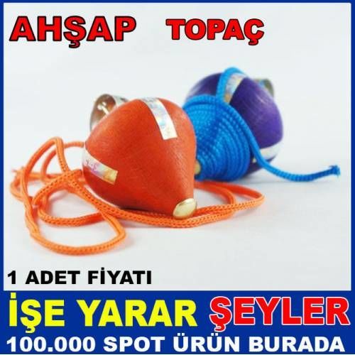 EĞLENCELİ RENKLİ KALİTELİ DOĞAL AHŞAP TOPAÇ