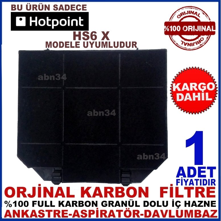 HOTPOİNT HS6 X ANKASTRE DAVLUMBAZ FİLTRESİ-1013