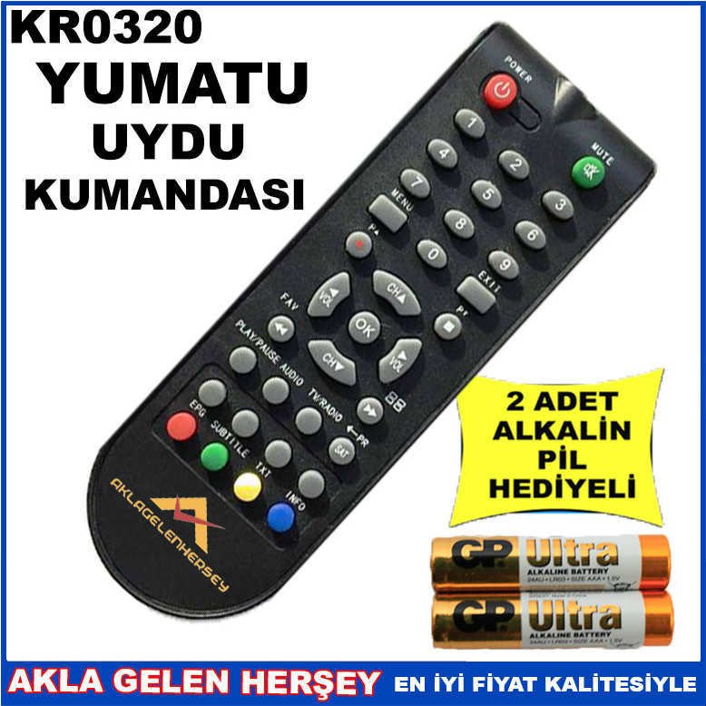 YUMATU UYDU CİHAZI Receiver KUMANDASI KR0320