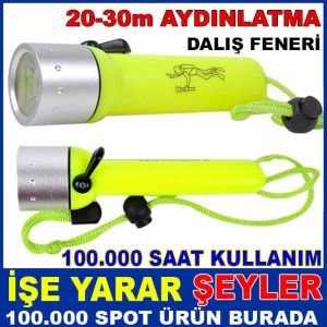 SIĞ IŞIK 260 LÜMEN LED SU GEÇİRMEZ DALIŞ FENERİ