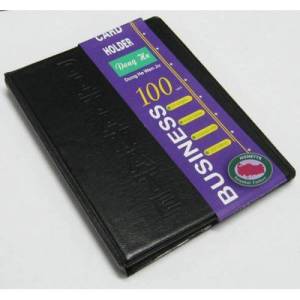 100 Adetlik Kartvizit Albümü Deri Kapaklı