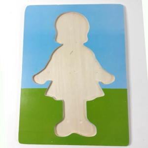 6 parçalı Eğitici Ahşap Puzzle İnsan Vücudunu Öğretir