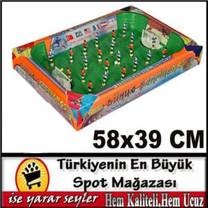 BÜYÜK BOY 60x40cm TAM KADRO CANLI FUTBOL OYUNU YAYLI FUTBOLCULARLA DÜNYA ŞAMPİYONASI MASA MAÇI OYUNU
