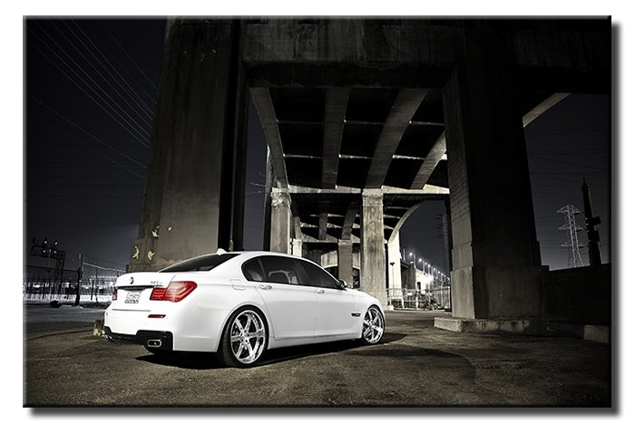 GÜMÜŞ JANTLI BMW 6 değişen ölçü ORİJİNAL KANVAS TABLO
