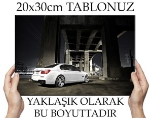 GÜMÜŞ JANTLI BMW 6 değişen ölçü ORİJİNAL KANVAS TABLO