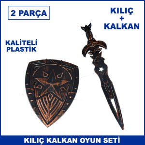 Kılıç Kalkan Oyuncak Seti 2 Parça Kaliteli Plastik Savaş Oyuncakları Seti