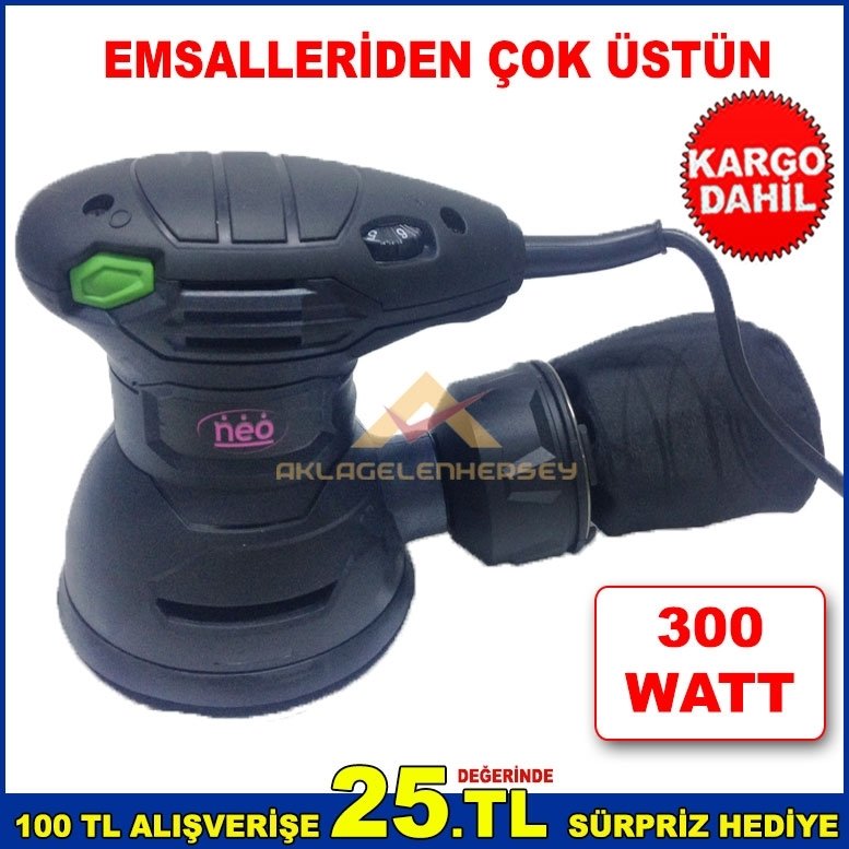 300W 1.8Kg OTO PASTA VE CİLALAMA EL TİPİ ORBİTAL ZIMPARA MAKİNASI