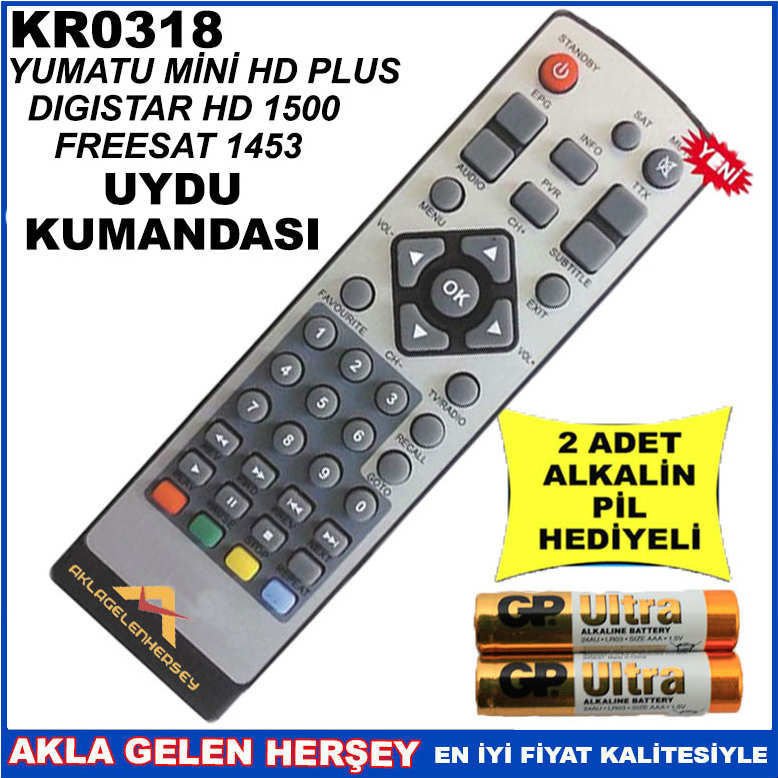 FREESAT UYDU CİHAZI Receiver KUMANDASI KR0318