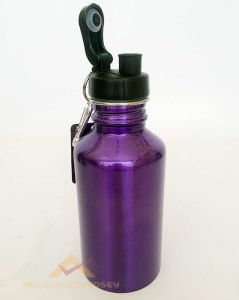 PLANO SPORCU İÇİN 500 ML KANCALI ÇELİK SU MATARA-3