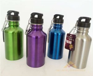 PLANO SPORCU İÇİN 500 ML KANCALI ÇELİK SU MATARA-3