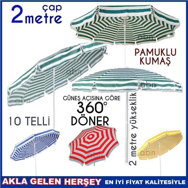 Büyük boy bahçe,balkon,teras şemsiyesi,2mt plaj gölge şemsiyesi,a