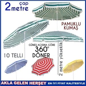 Büyük boy bahçe,balkon,teras şemsiyesi,2mt plaj gölge şemsiyesi,a
