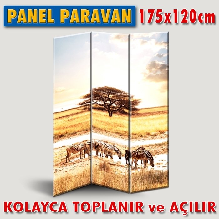 GÖRSELLİ KATLANIR PANEL BÖLME SİSTEMİ - AFRİKA'NIN SAVANLARI