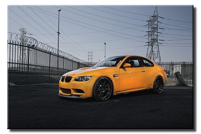 GÜCÜ HİSSET BMW 6 değişen ölçü ORİJİNAL KANVAS TABLO