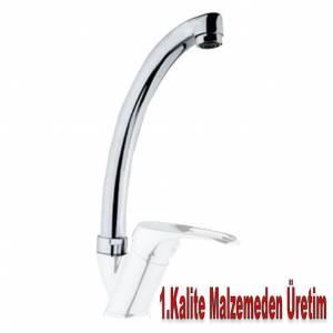 Krom Kaplama Kısa Kuğu 28cm Uzun Batarya Borusu Musluk Borusu