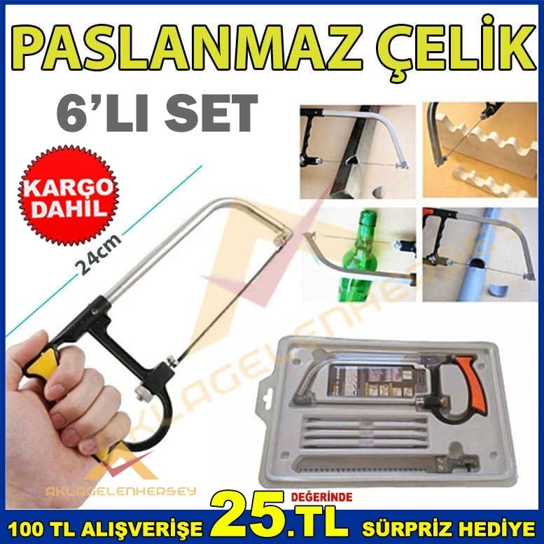 Ücretsiz Kargo 6 PARÇA ÇOK AMAÇLI KIL TESTERE SETİ HOBİ ÜRETİMİ